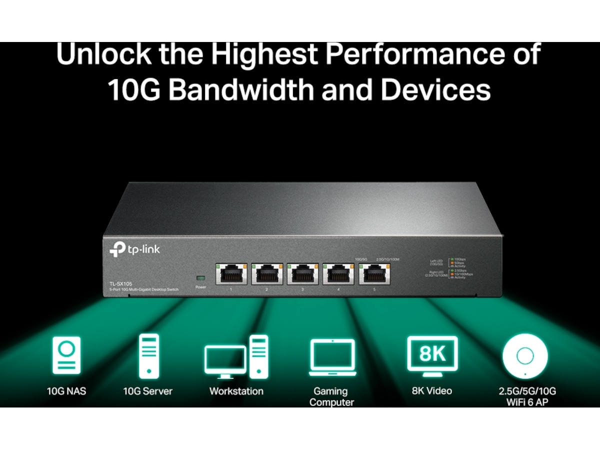 TP-Link TL-SX105 5-Port 10G Switch Switchar