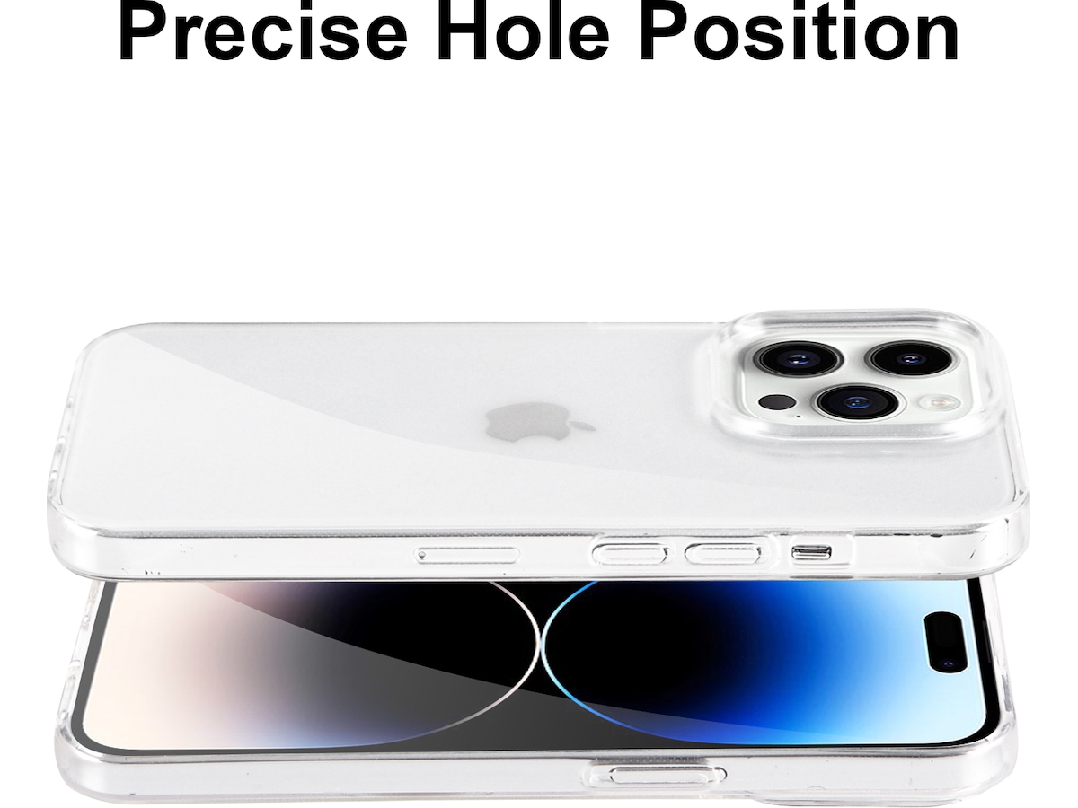 iiglo iPhone 15 Pro / 14 Pro Silikonskal (transparent) Mobilskal