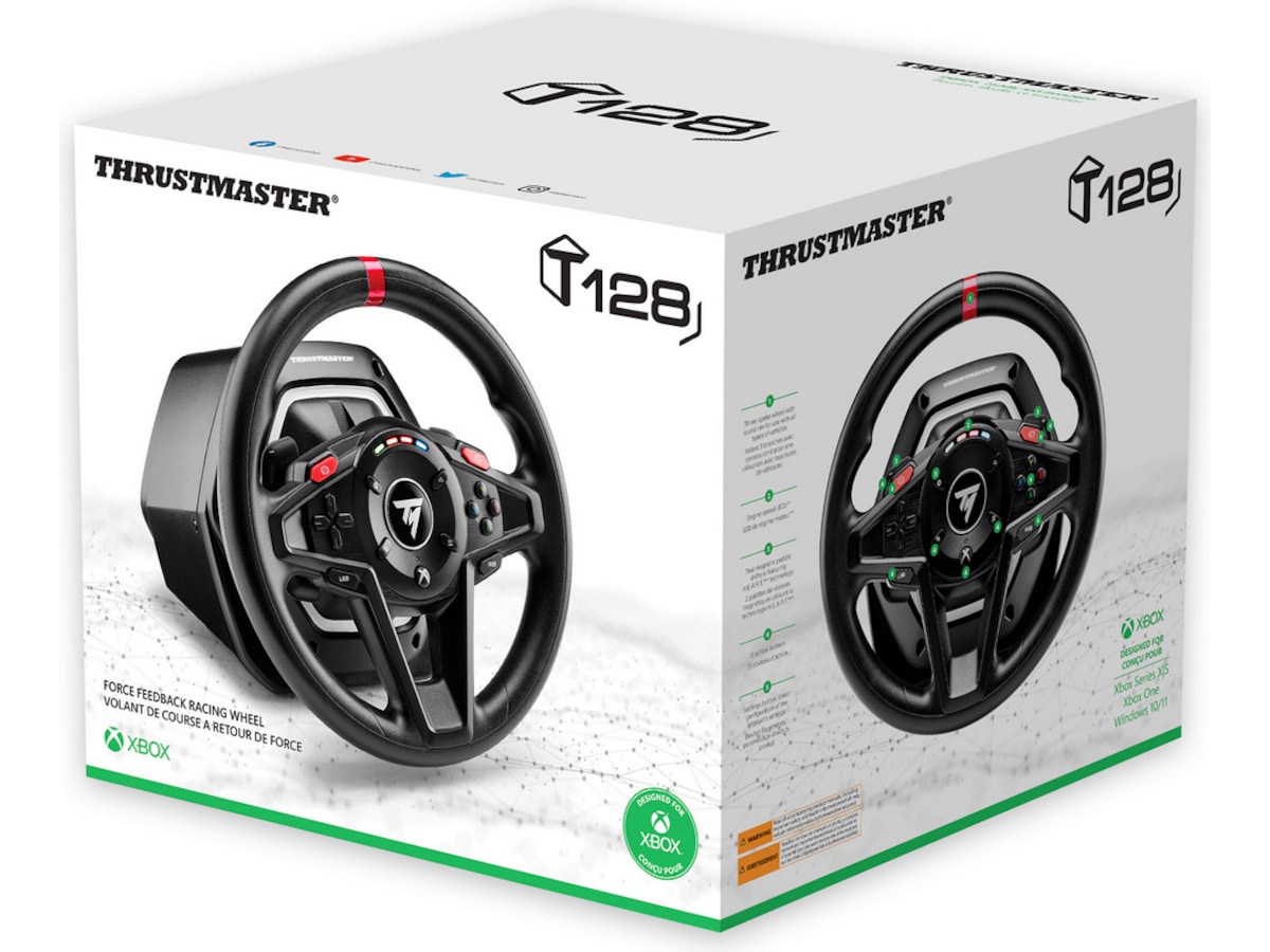 Thrustmaster T128 Xbox (svart) Ratt och pedaler