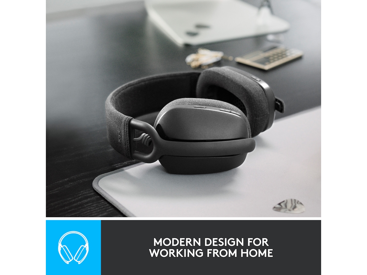 Logitech Zone Vibe 100 trådlös headset (grafit) Hörlurar
