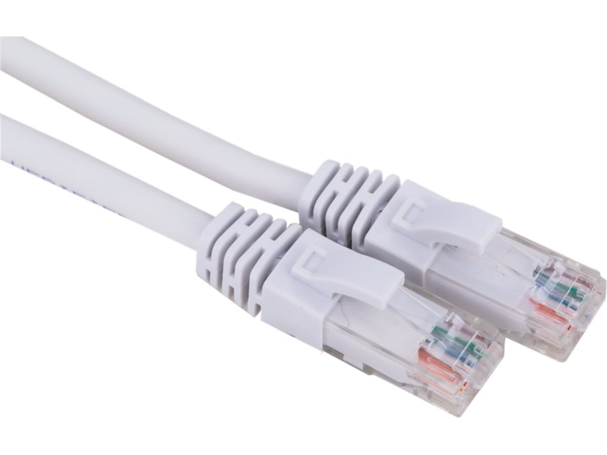 Nätverkskabel Cat6 vit 2m Nätverkskablar