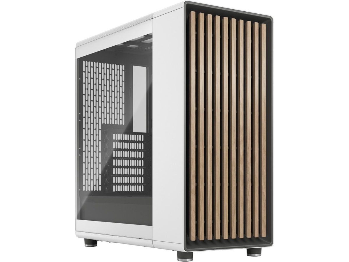 Fractal North Chalk White TG Clear Tint Mid Tower Midi tower