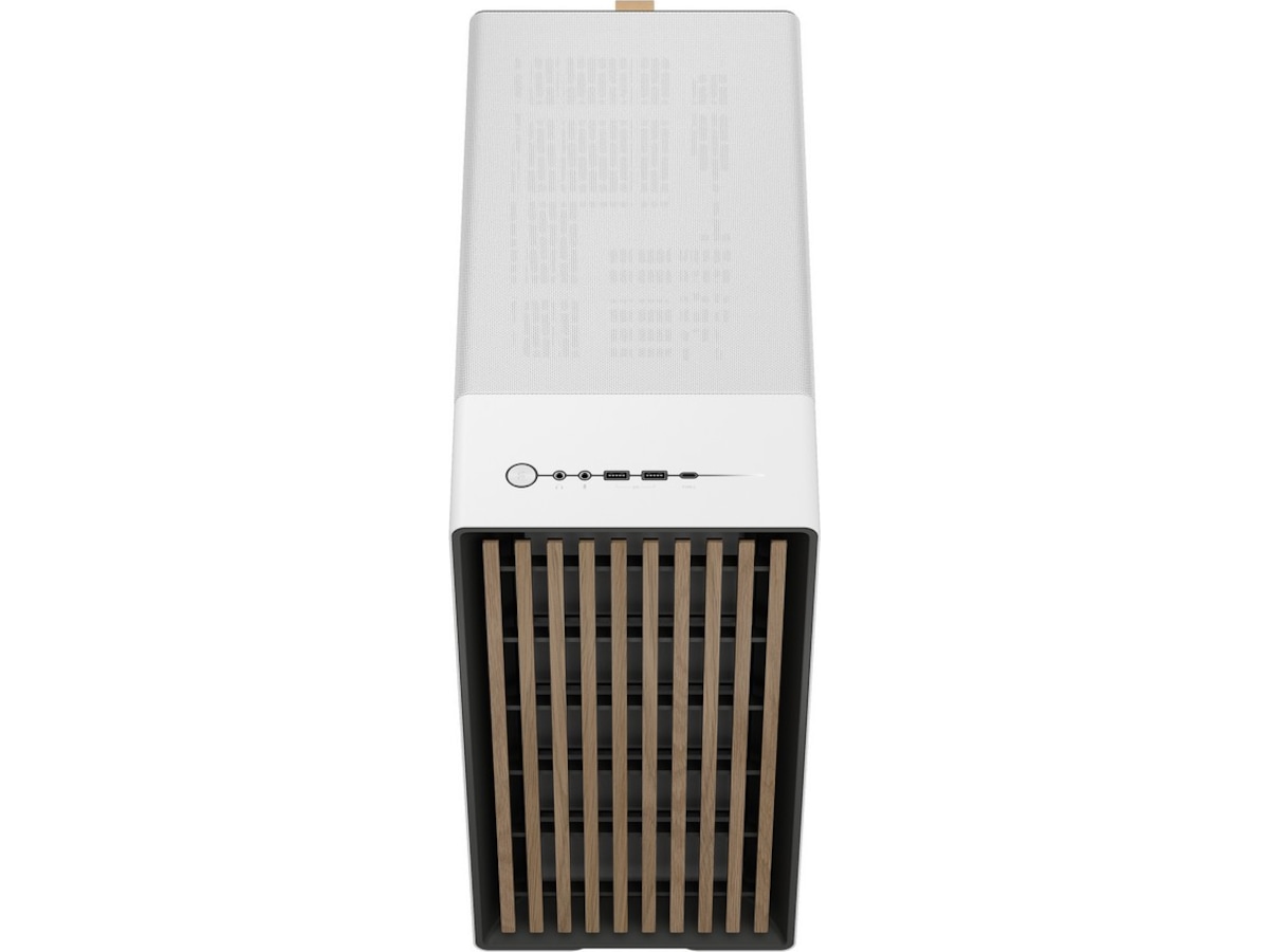 Fractal North Chalk White TG Clear Tint Mid Tower Midi tower