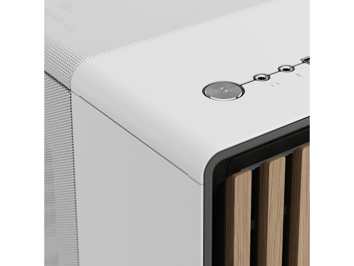 Fractal North Chalk White Mesh Mid Tower Midi tower