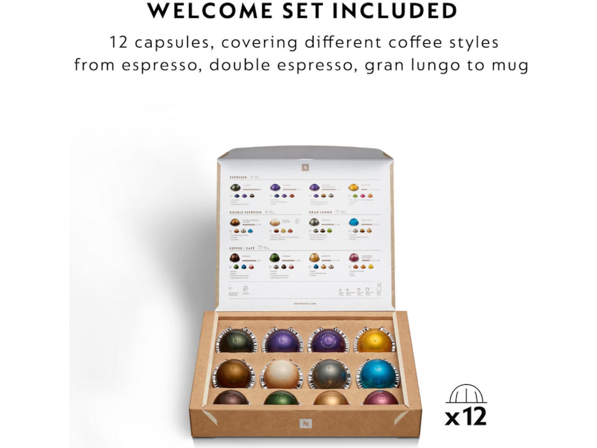 Nespresso Vertuo Pop By Delonghi Kapselmaskin ENV90.B (svart) Kapselmaskiner