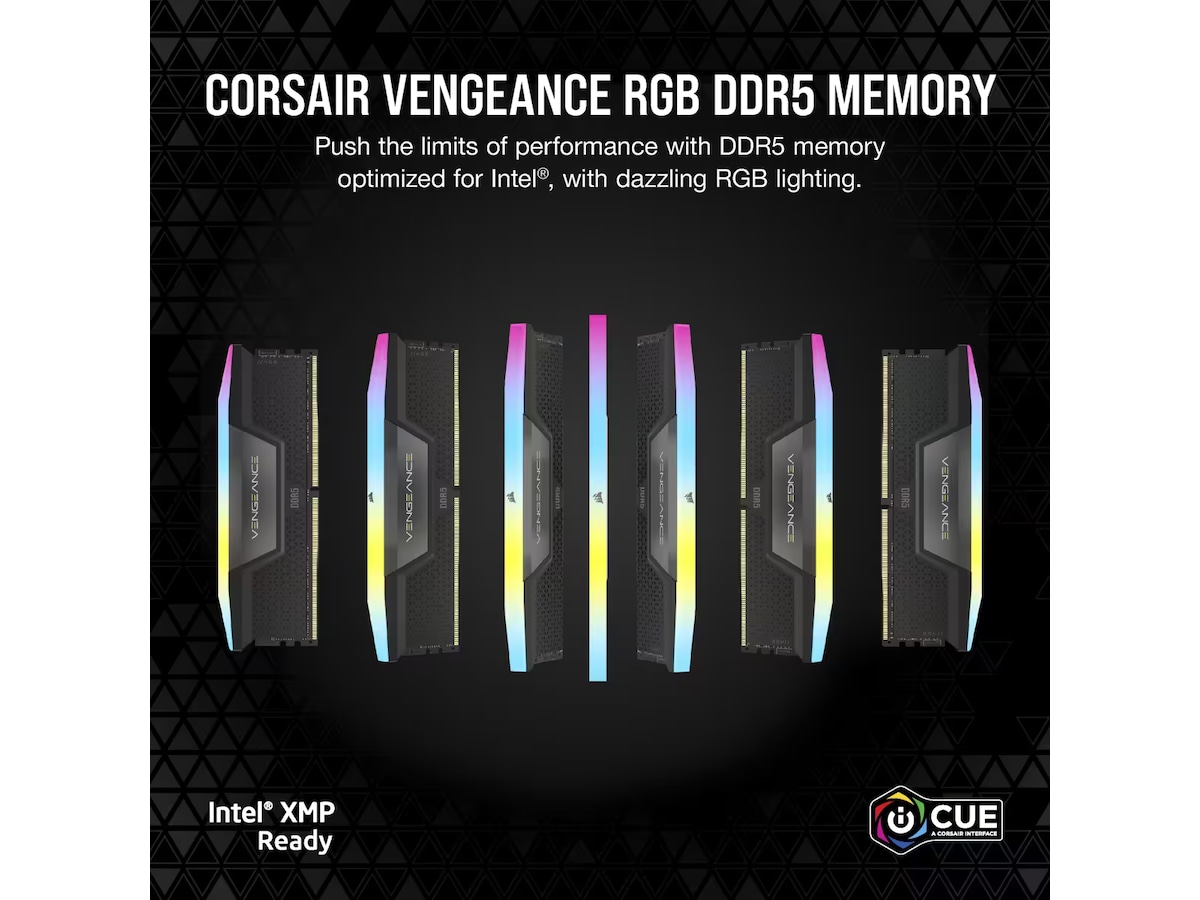 Corsair Vengeance RGB DDR5 5600MHz 96GB (svart) Minne