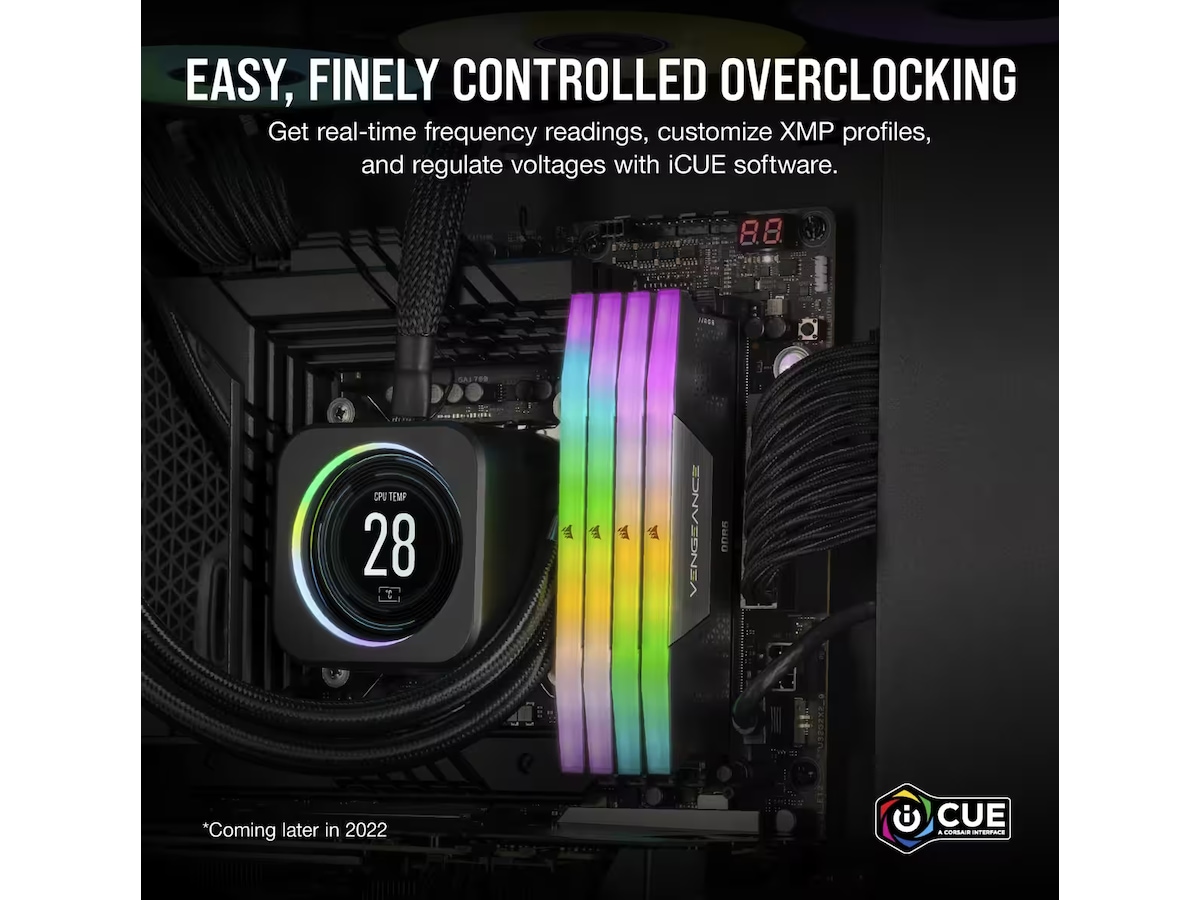 Corsair Vengeance RGB DDR5 5600MHz 96GB (svart) Minne