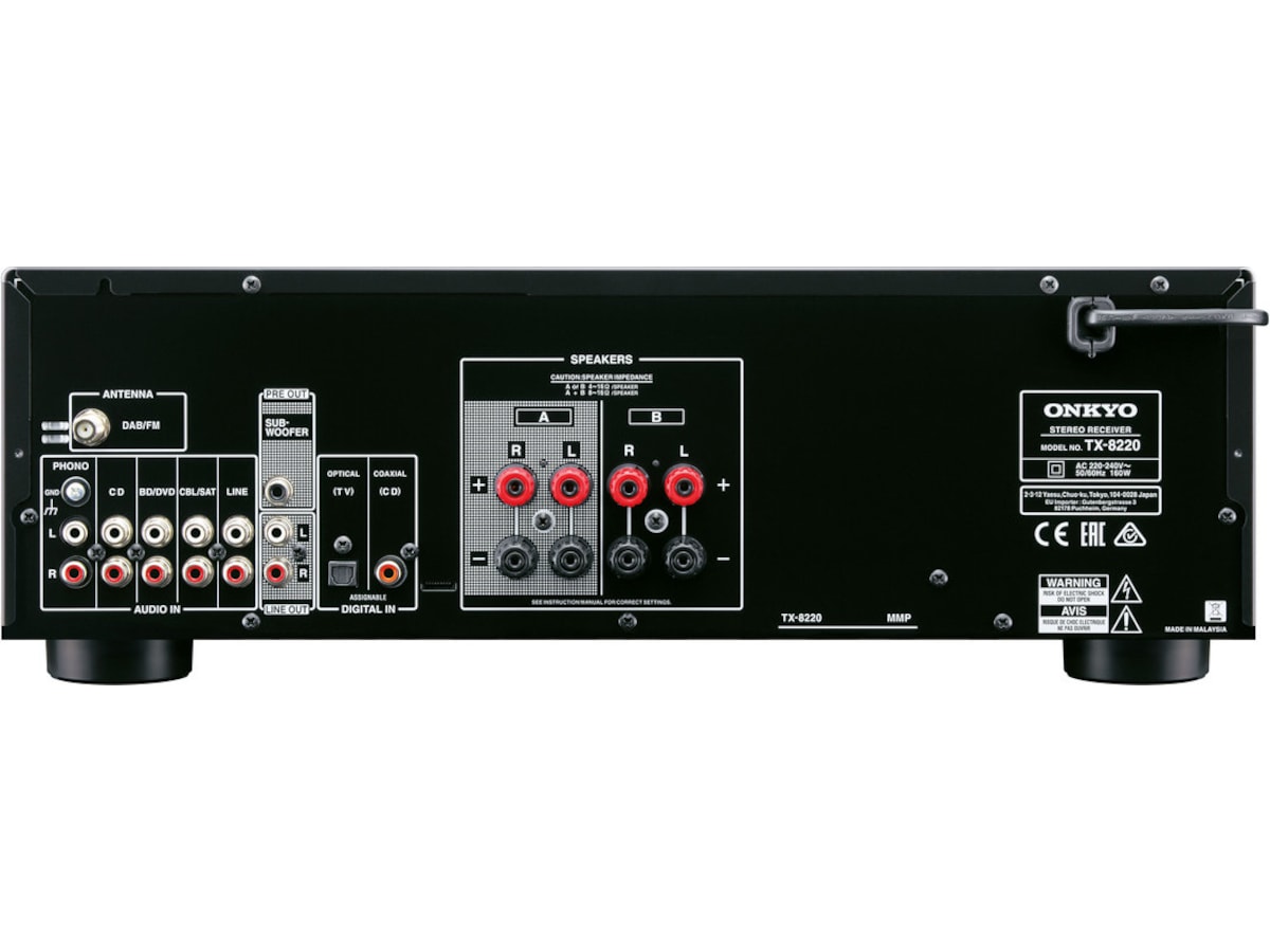 Onkyo TX-8220 Stereo Receiver (svart) Receiver