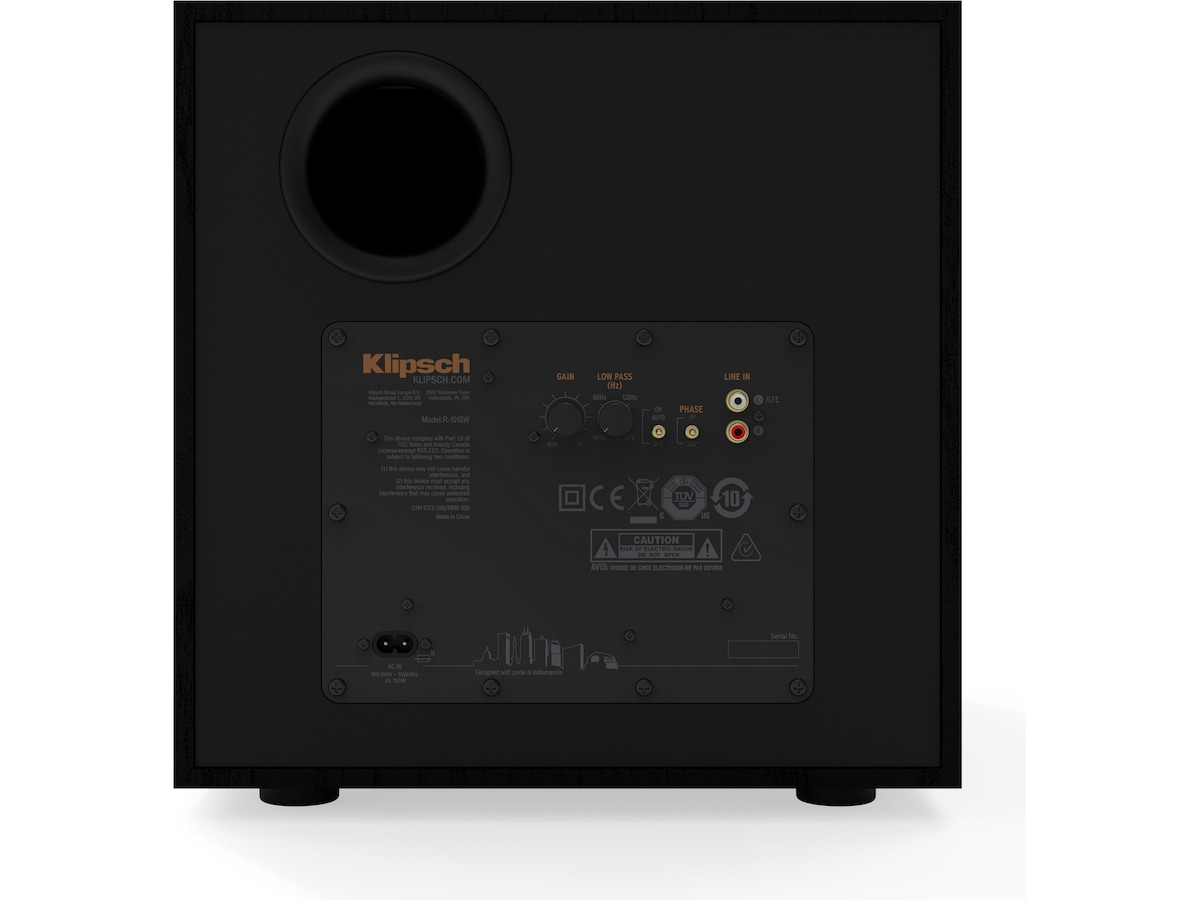 Klipsch R-101SW subwoofer, 10" bas -B-Grade Demo Hi-Fi/stereo/DVD
