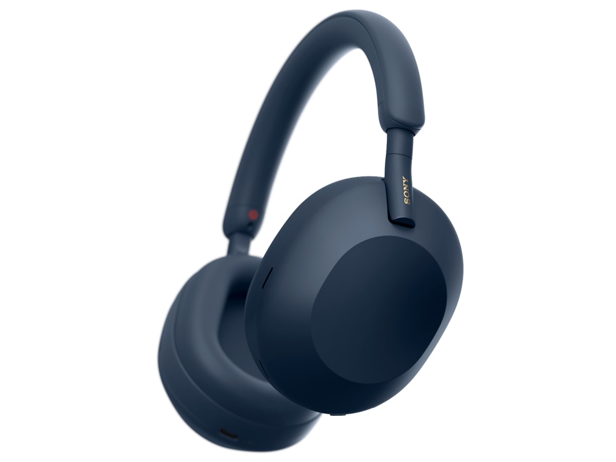 Sony WH-1000XM5 trådlösa hörlurar, Over-Ear (blå) Hörlurar