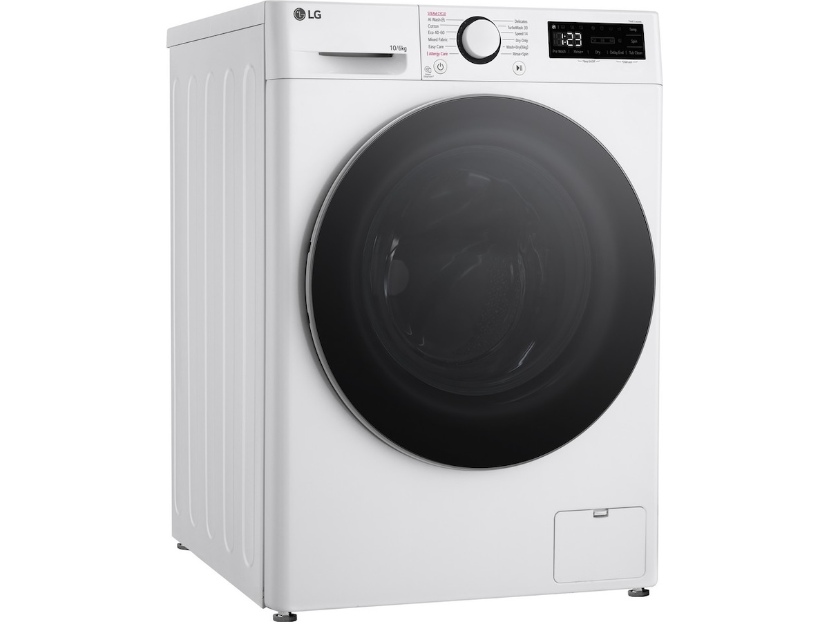 LG F4Y5RRP1WY tvätt-/torrkombimaskin (vit) Kombinerad tvättmaskin och torktumlare