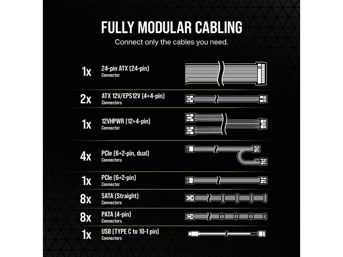 Corsair HXi Series HX1000i 1000W PSU Nätaggregat