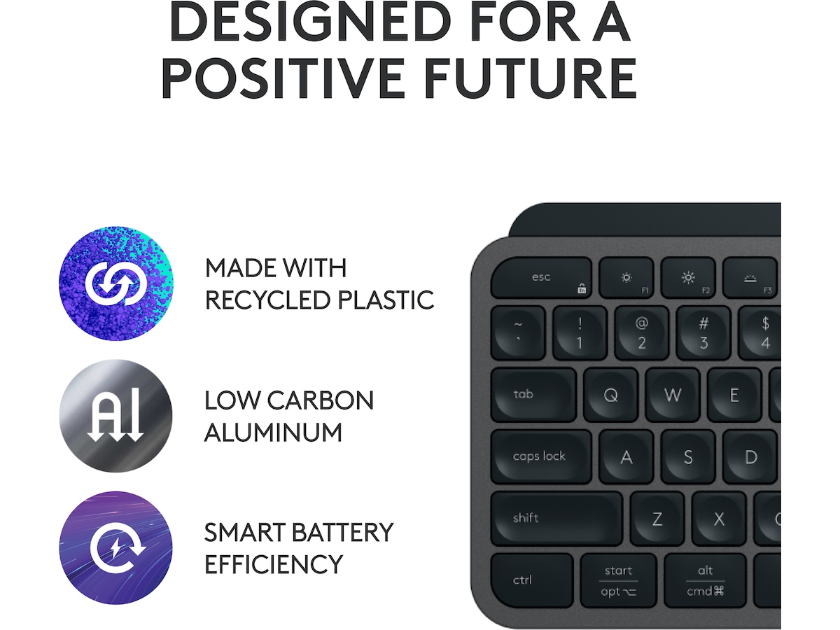 Logitech MX Keys S bundle (graphite) Tangentbord