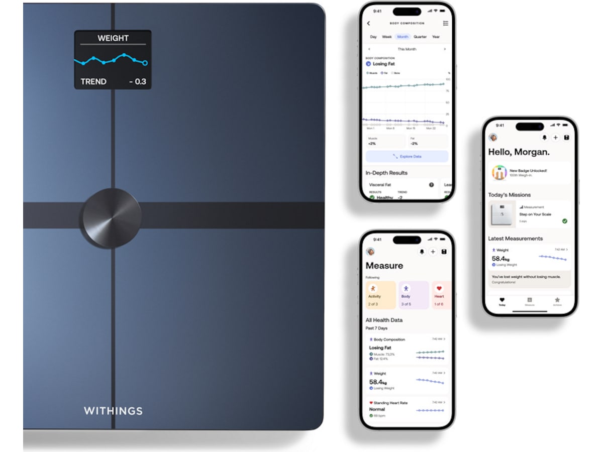 Withings Body Smart Wi-Fi badvåg (svart) Personvågar