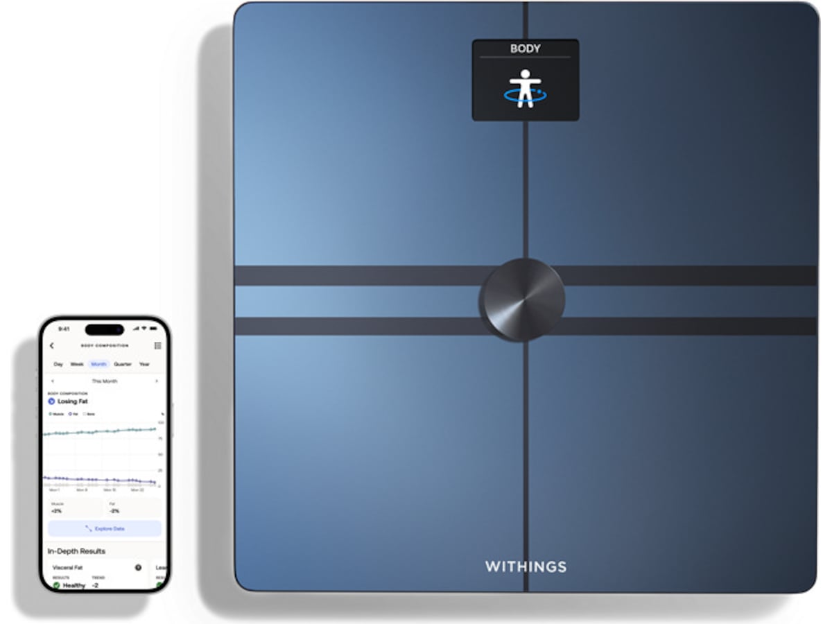 Withings Body Comp Wi-Fi smart badvåg (svart) Personvågar