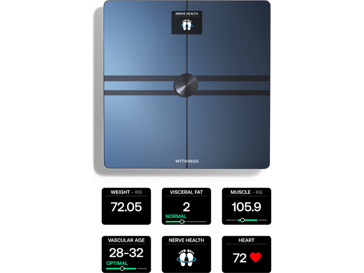 Withings Body Comp Wi-Fi smart badvåg (svart) Personvågar