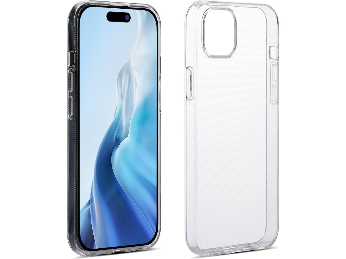 iiglo iPhone 15 Plus Silikonskydd (transparent) Mobilskal