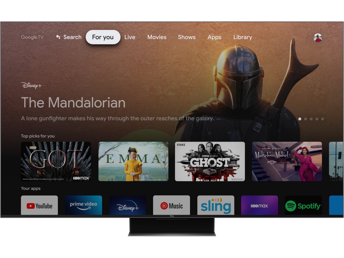 TCL 75" C849 Mini LED 4K Google TV 144Hz 70 - 79 tums TV