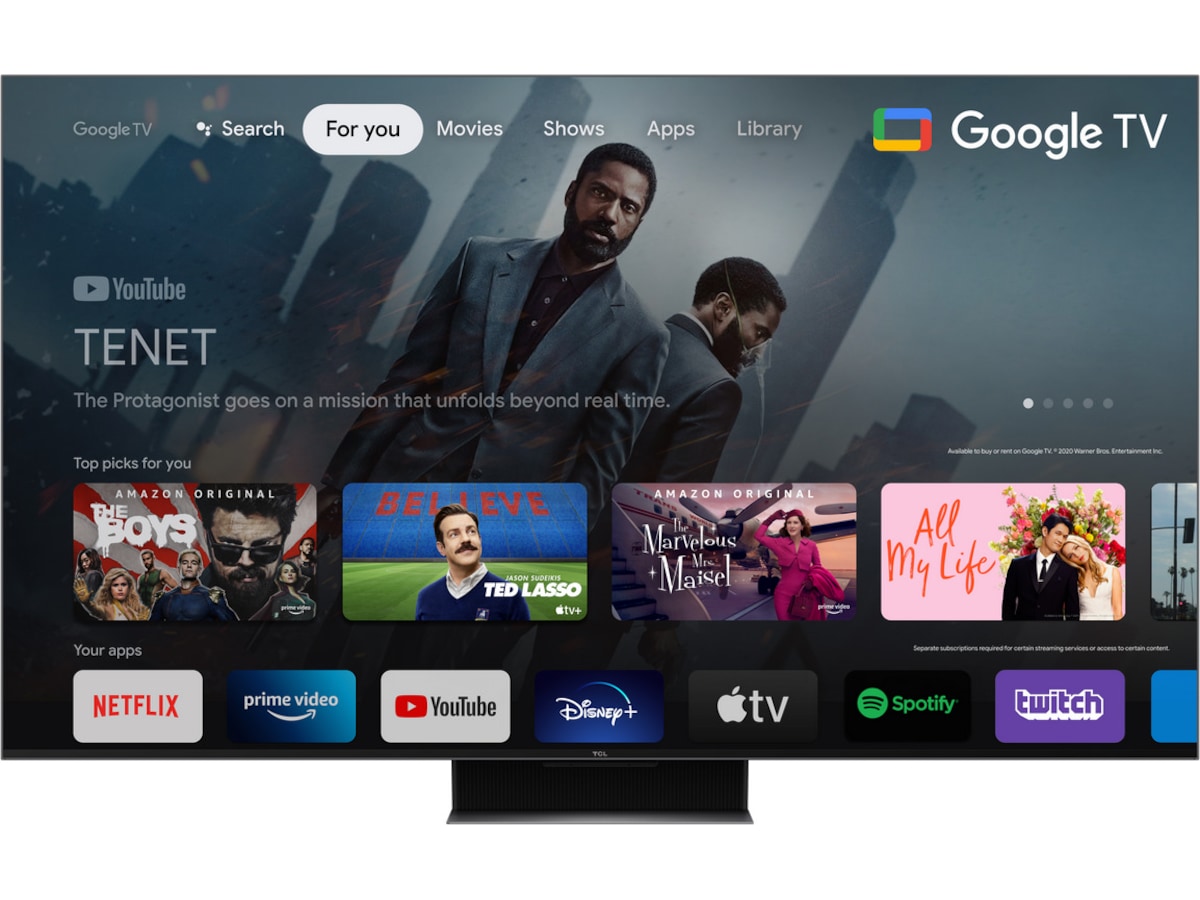 TCL 75" C849 Mini LED 4K Google TV 144Hz 70 - 79 tums TV