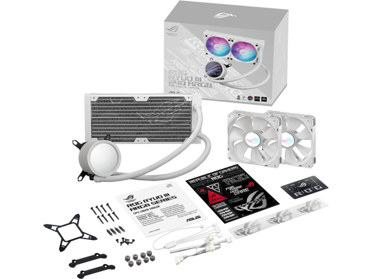 Asus ROG Ryuo III 240 ARGB CPU Kylare (vit) CPU - Vattenkylning