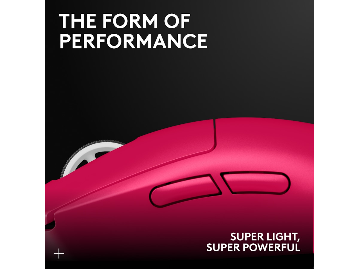 Logitech G Pro X Superlight 2 Lightspeed Trådlös Gamingmus (Magenta) Gamingmus