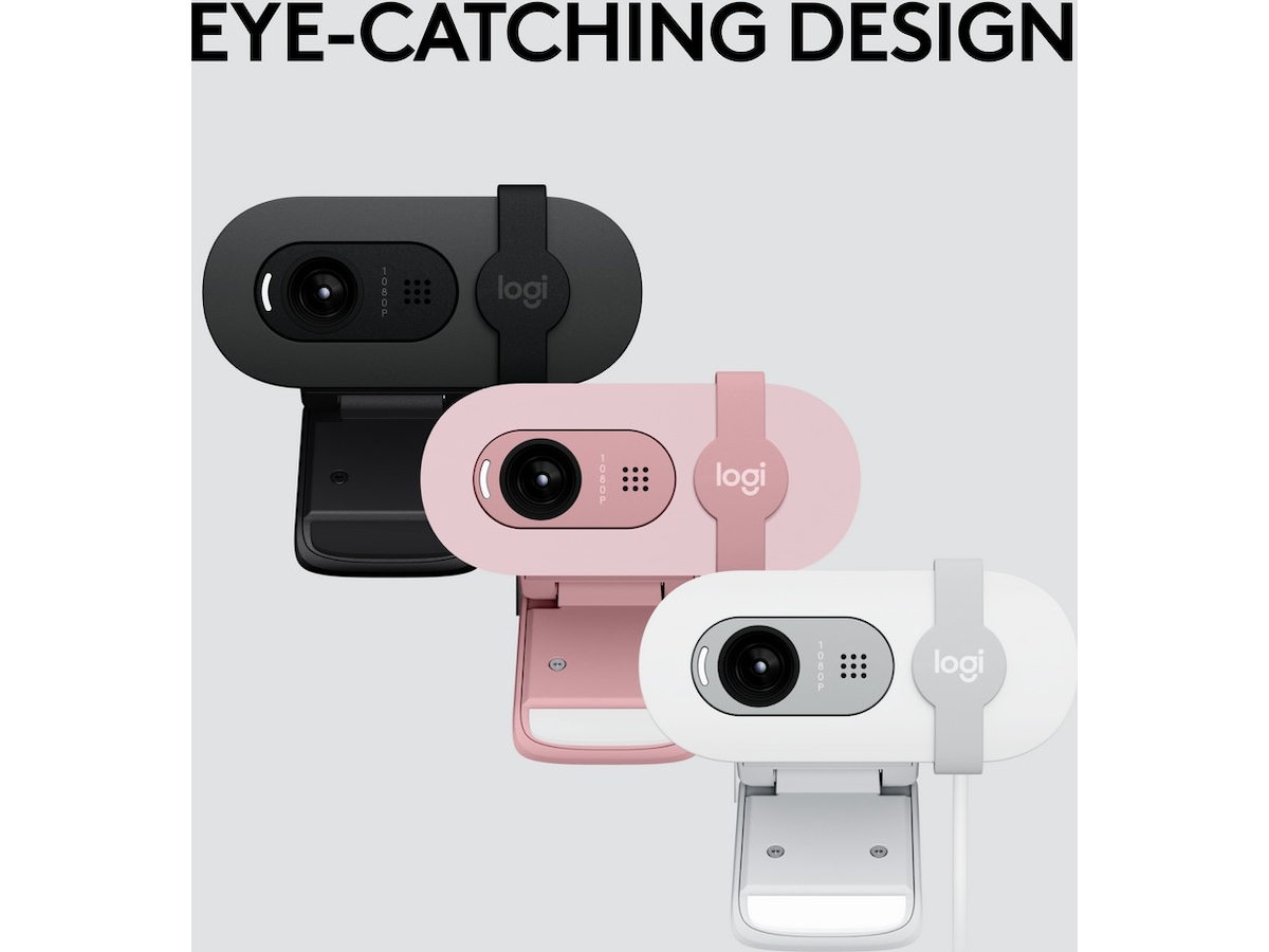 Logitech Brio 100 Full HD webbkamera (off-white) Webbkamera