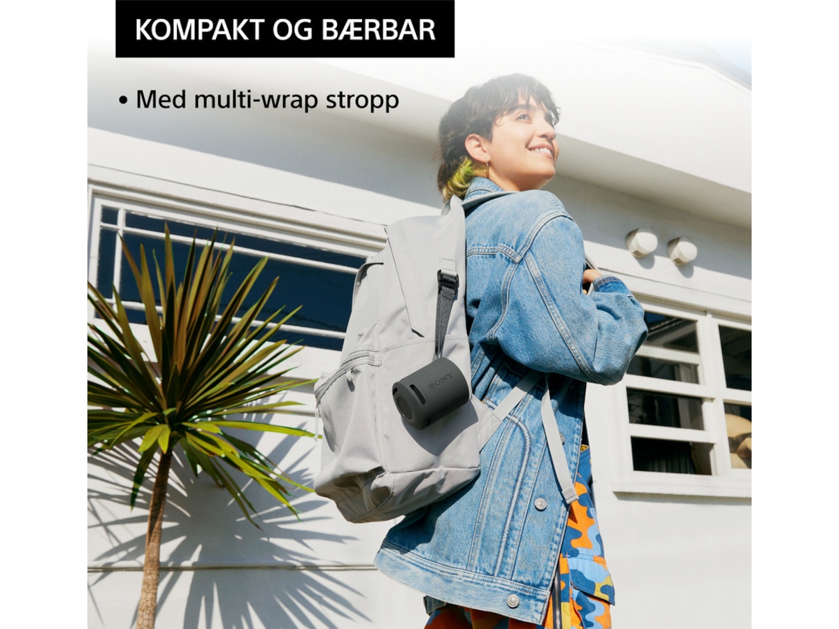 Sony SRS-XB100 trådlös bluetooth-högtalare (grå) Trådlös / Bluetooth högtalare