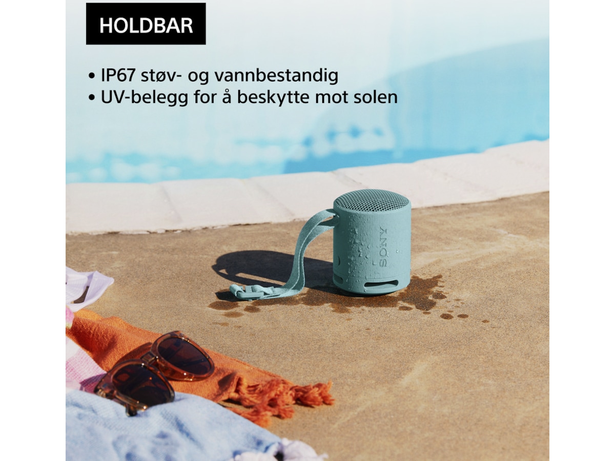 Sony SRS-XB100 trådlös bluetooth-högtalare (grå) Trådlös / Bluetooth högtalare