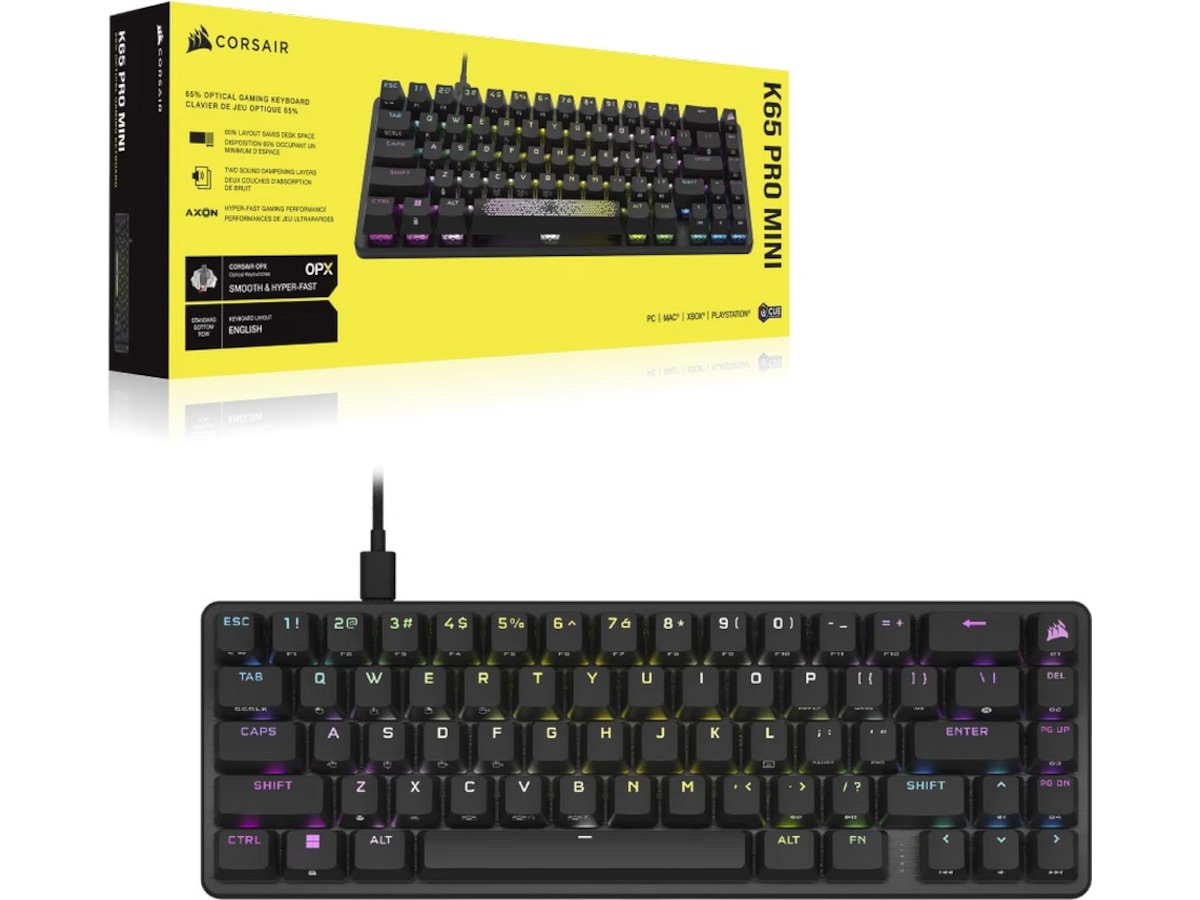 Corsair K65 Pro Mini Gamingtangentbord (svart) Gamingtangentbord