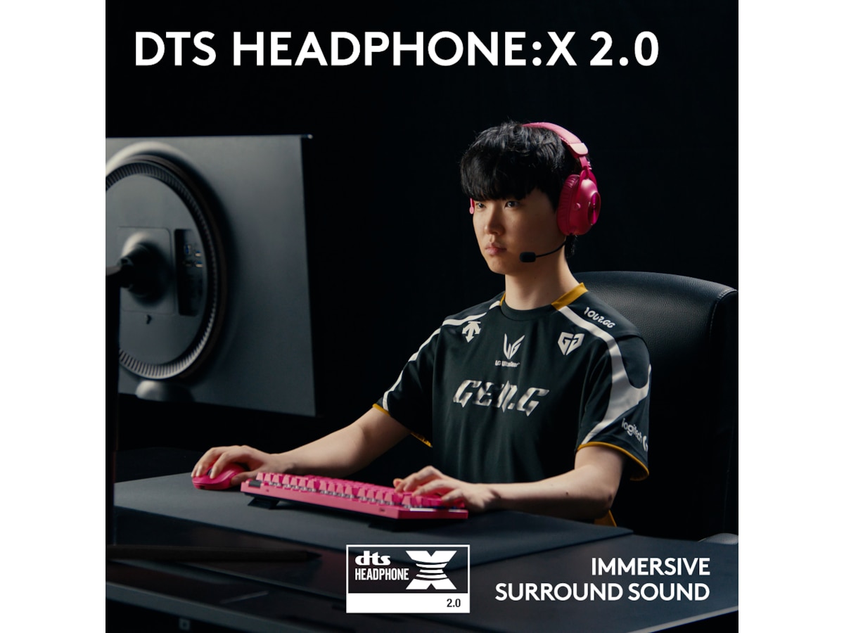 Logitech Pro X 2 Lightspeed Trådlöst Gaming Headset (magenta) Gamingheadset