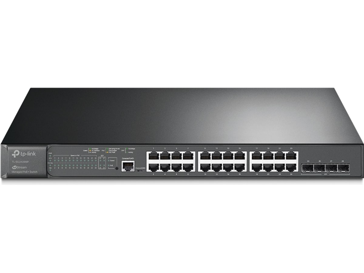 TP-Link JetStream 28-Port Gigabit L2+ Switch Switchar