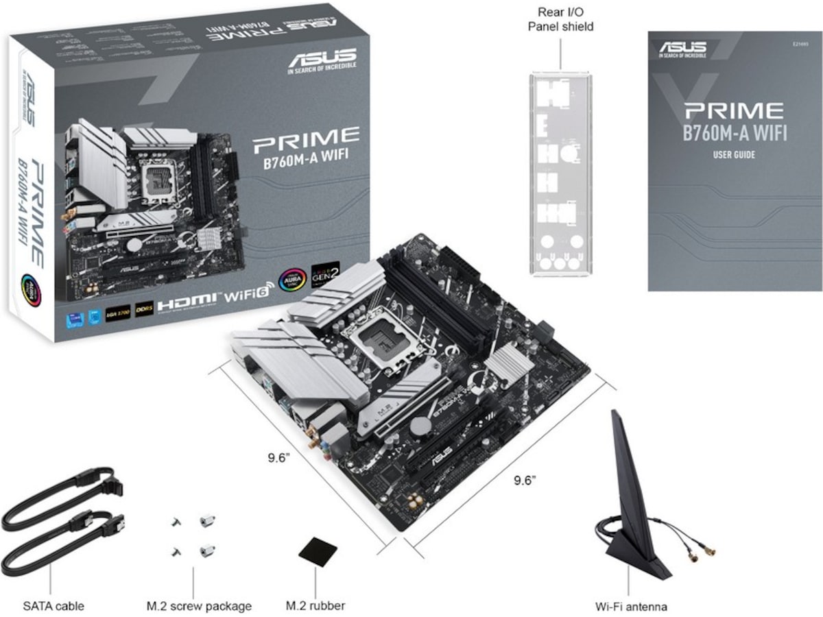 Asus Prime B760M-A WIFI Moderkort Intel Socket