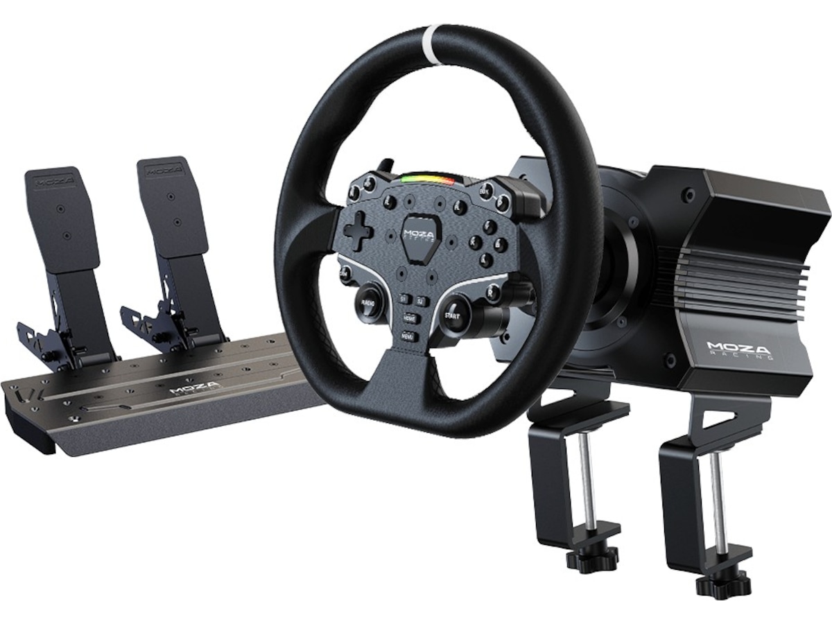 Moza Racing R5 Racing Simulator Bundle Ratt och pedaler