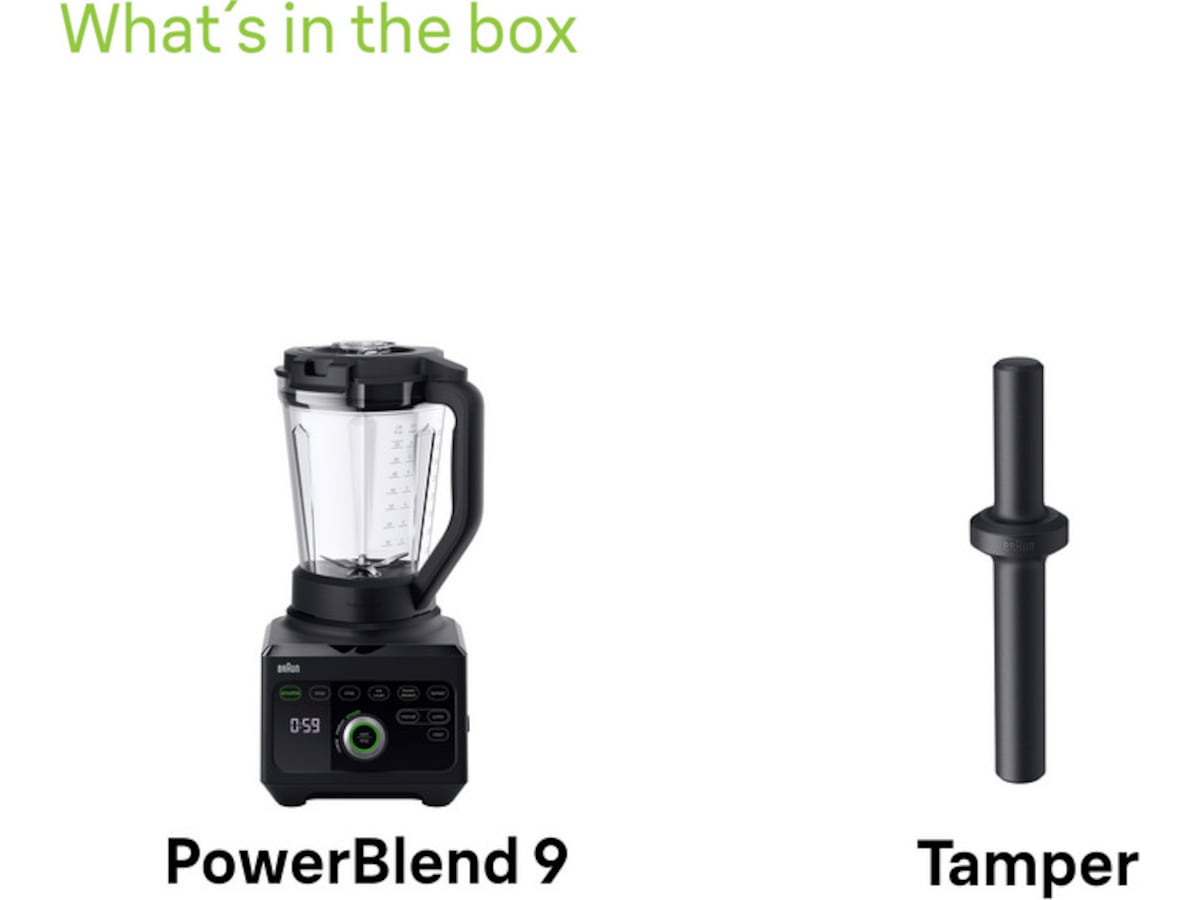 Braun Powerblend 9 kanna mixer JB 9040 (svart) Blenders