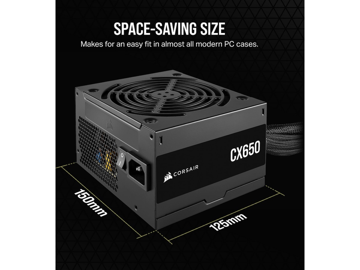 Corsair CX Series CX650 650 Watt PSU Nätaggregat