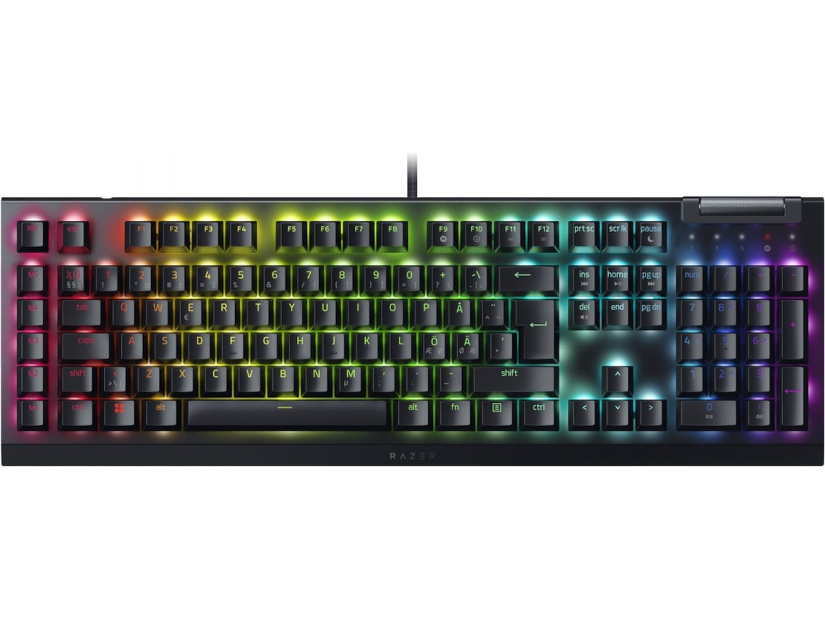 Razer Blackwidow V4 X Green Switch gamingtangentbord (svart) Gamingtangentbord