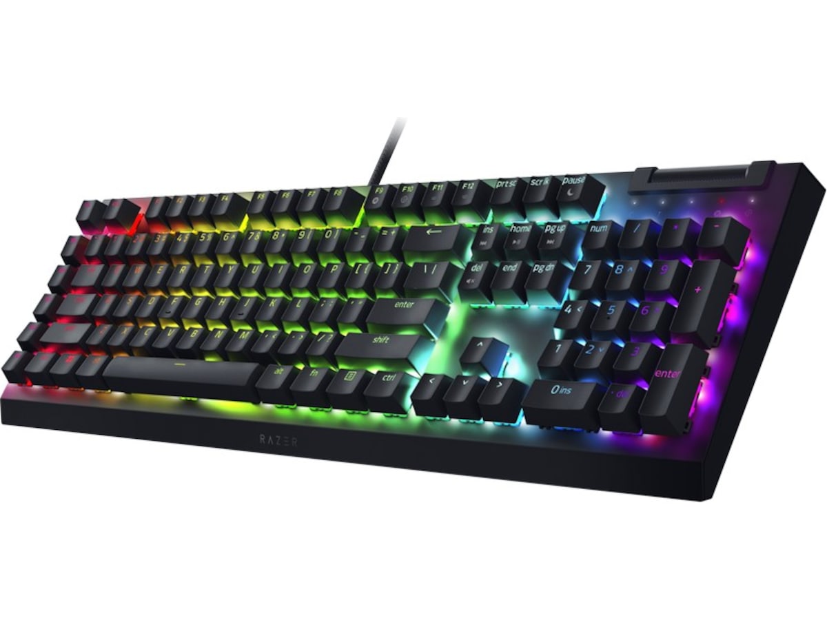 Razer Blackwidow V4 X Green Switch gamingtangentbord (svart) Gamingtangentbord