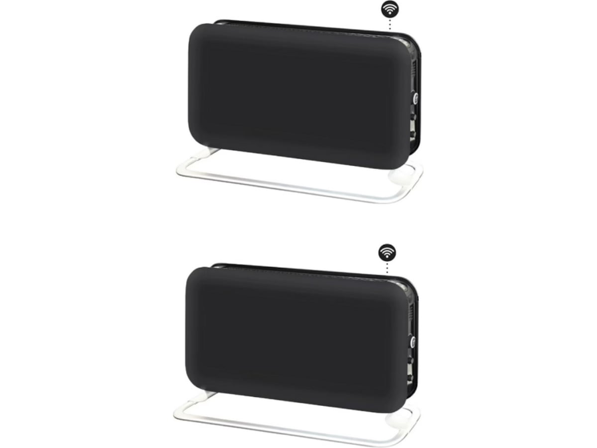 Mill WiFi golvelement 1200W (svart) 2-pack Fristående element