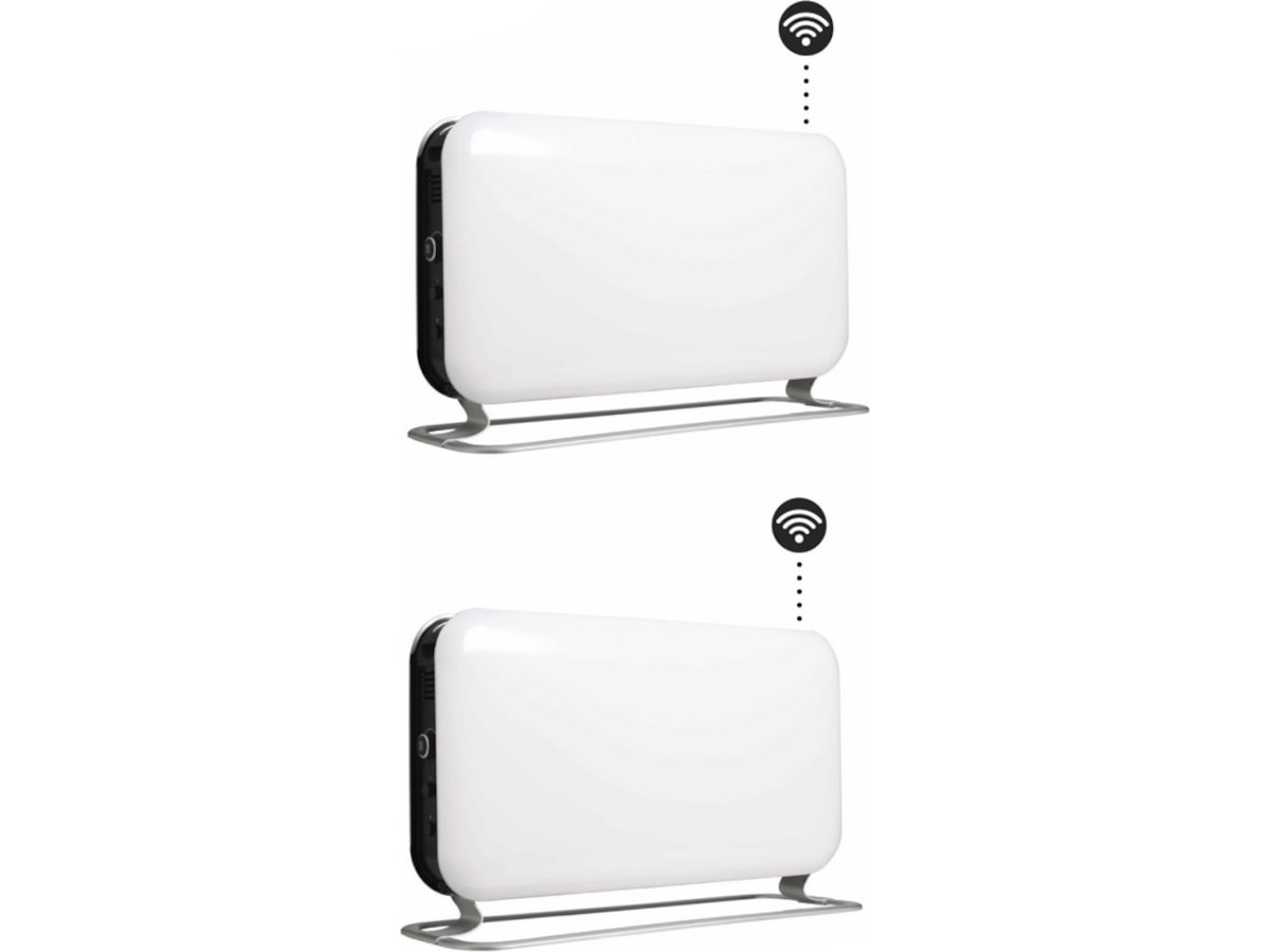 Mill WiFi golvelement 1200W (vit) 2-pack Fristående element