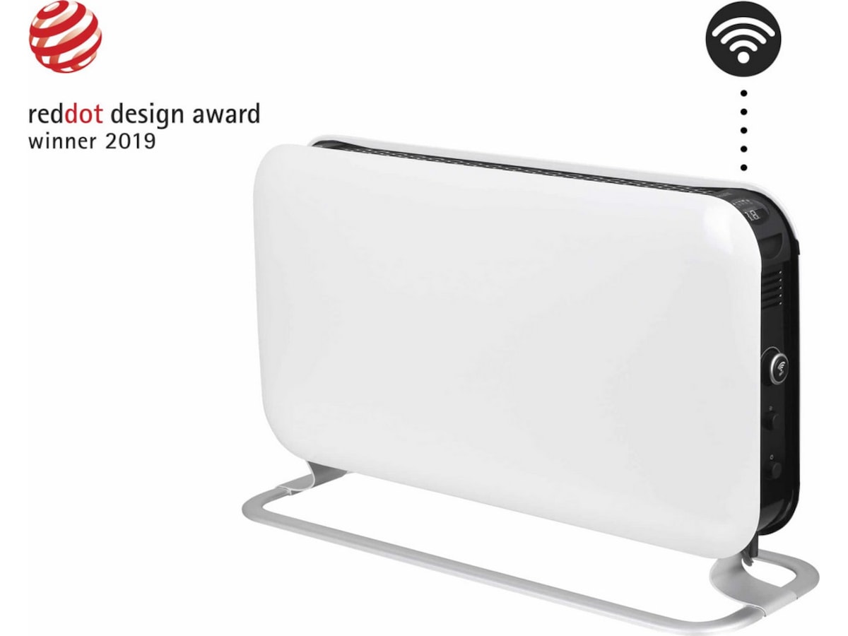 Mill WiFi golvelement 1200W (vit) 2-pack Fristående element