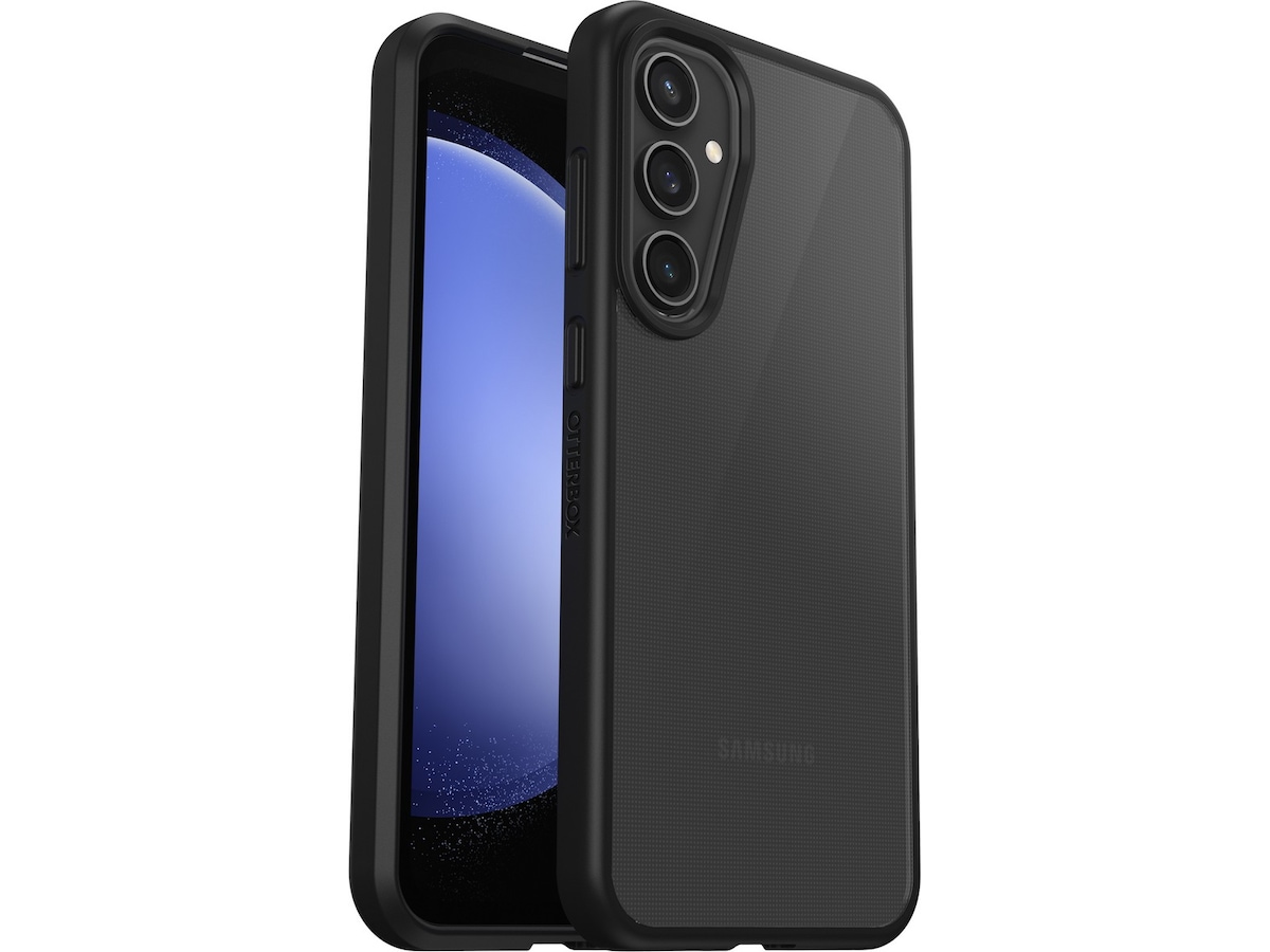 OtterBox Galaxy S23 FE Black ReactSkal - ProPack (clear/svart) Mobilskal