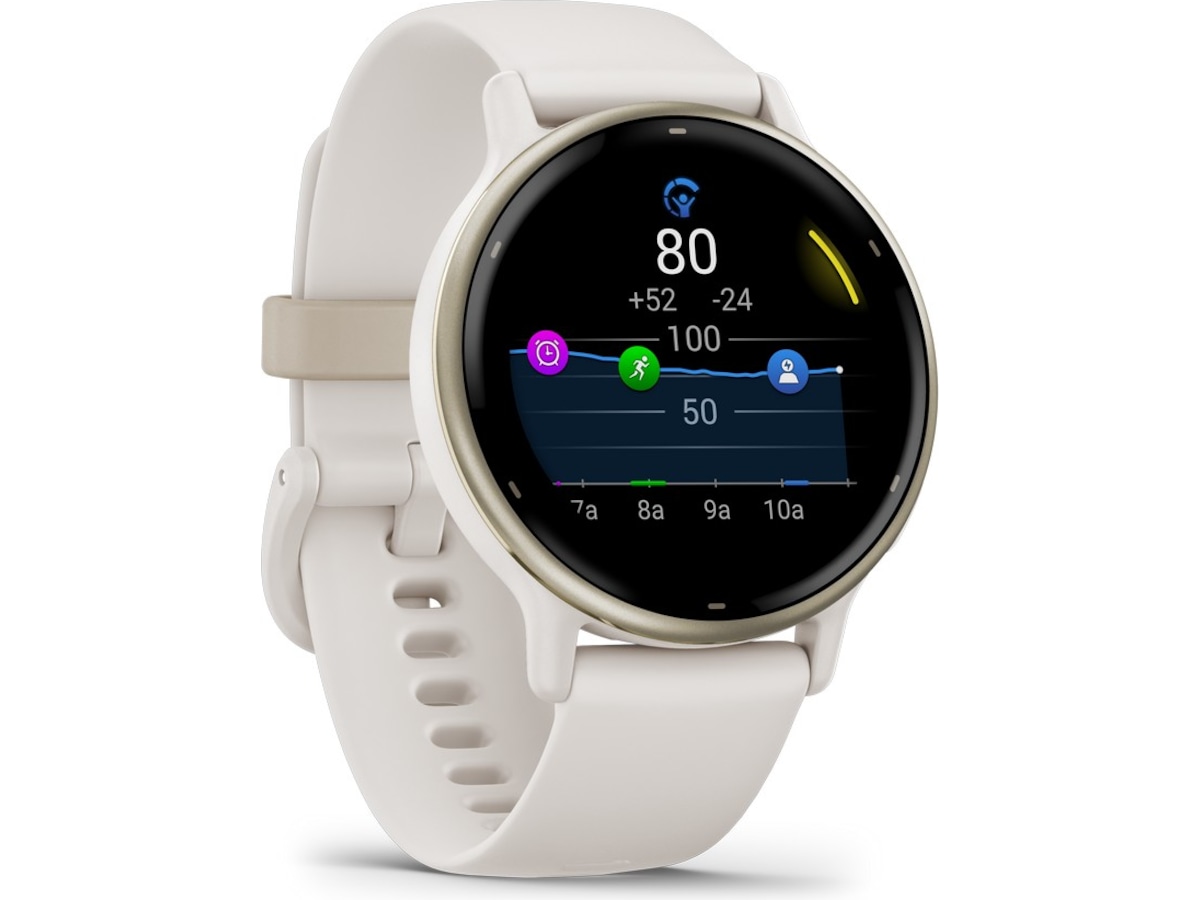Garmin vivoactive 5 AMOLED Smartklocka (ivory/cream gold) -B-Grade Demo watches