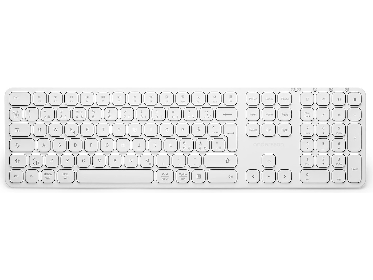 Andersson WSK-M3000 Tangentbord och mus (vit) Mus & tangentbord -combo-paket