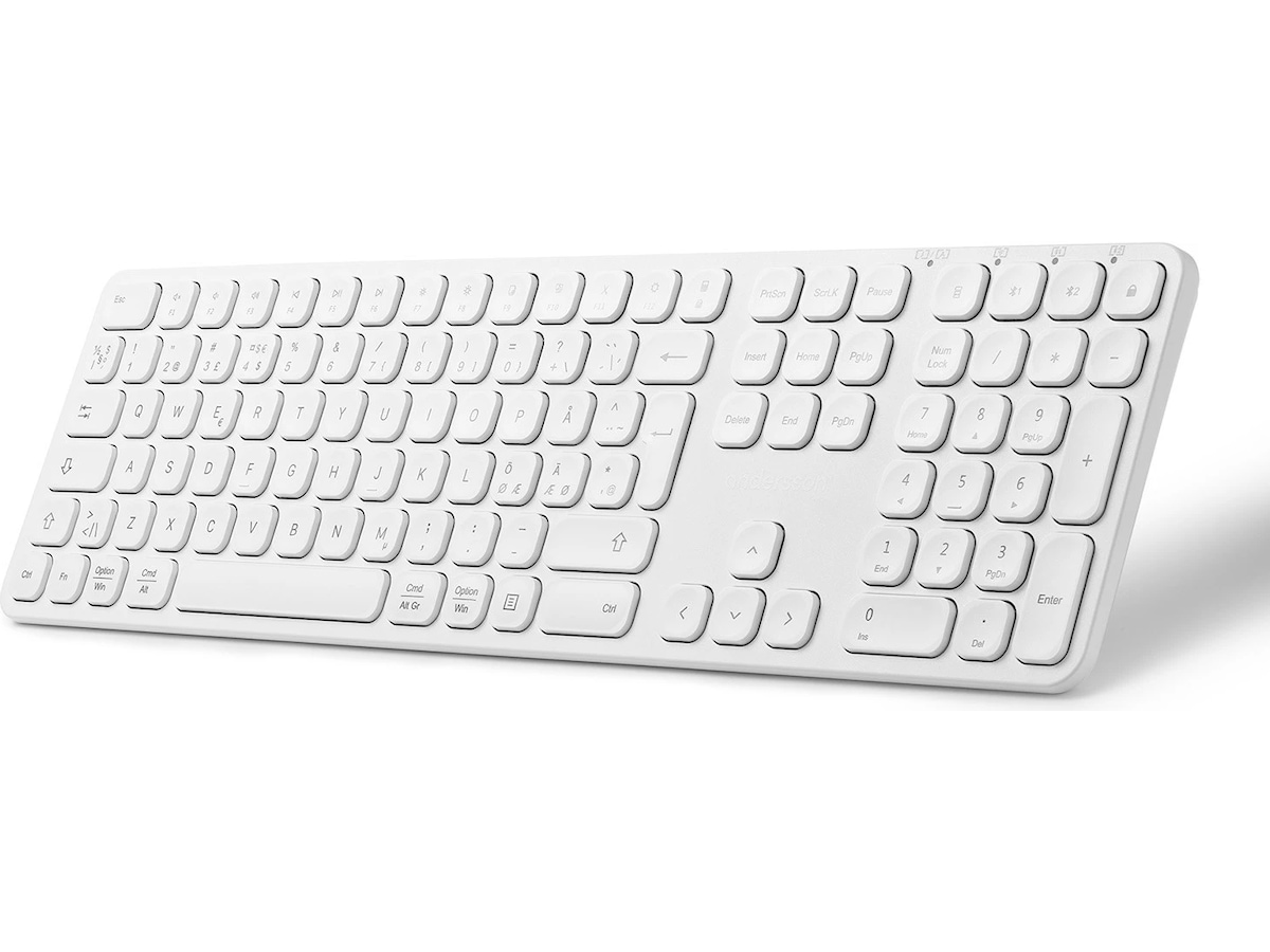 Andersson WSK-M3000 Tangentbord och mus (vit) Mus & tangentbord -combo-paket