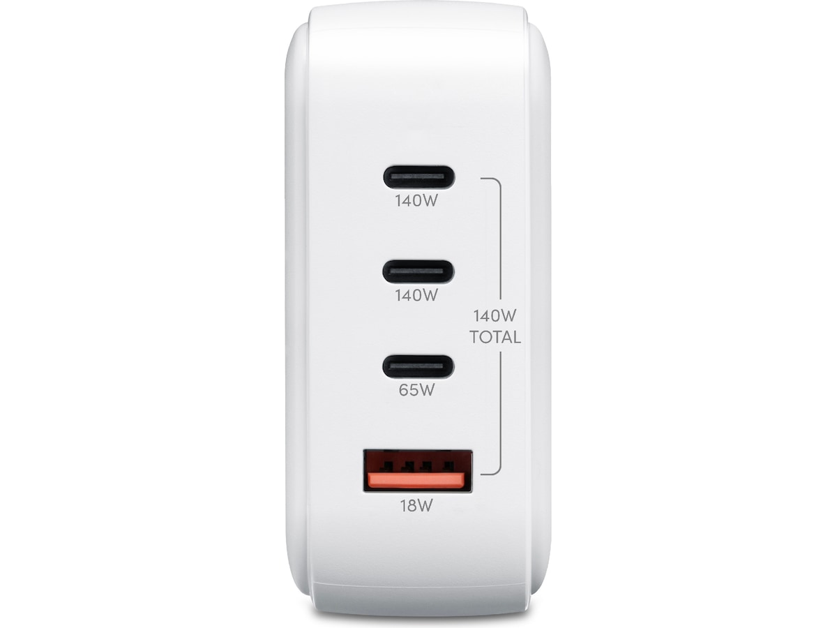 Andersson 140W Väggladdare (vit) Mobilladdare