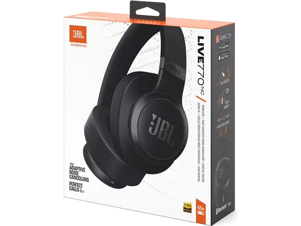 JBL LIVE 770NC Trådlösa Hörlurar, Over-ear (svart) Hörlurar