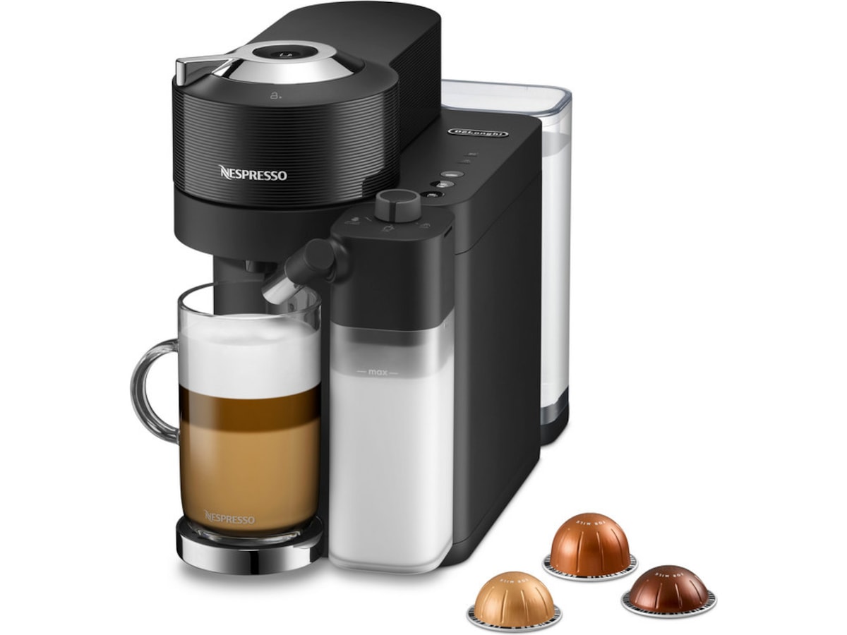 Nespresso Vertuo Lattissima by DeLonghi kapselmaskin ENV300.B (svart) -B-Grade Demo hem & hushåll