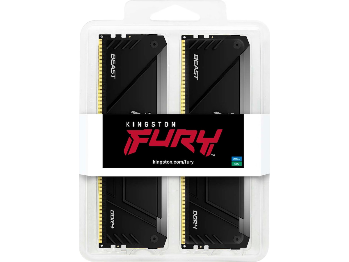Kingston FURY Beast Black RGB DDR4 3200MHz 16GB Minne