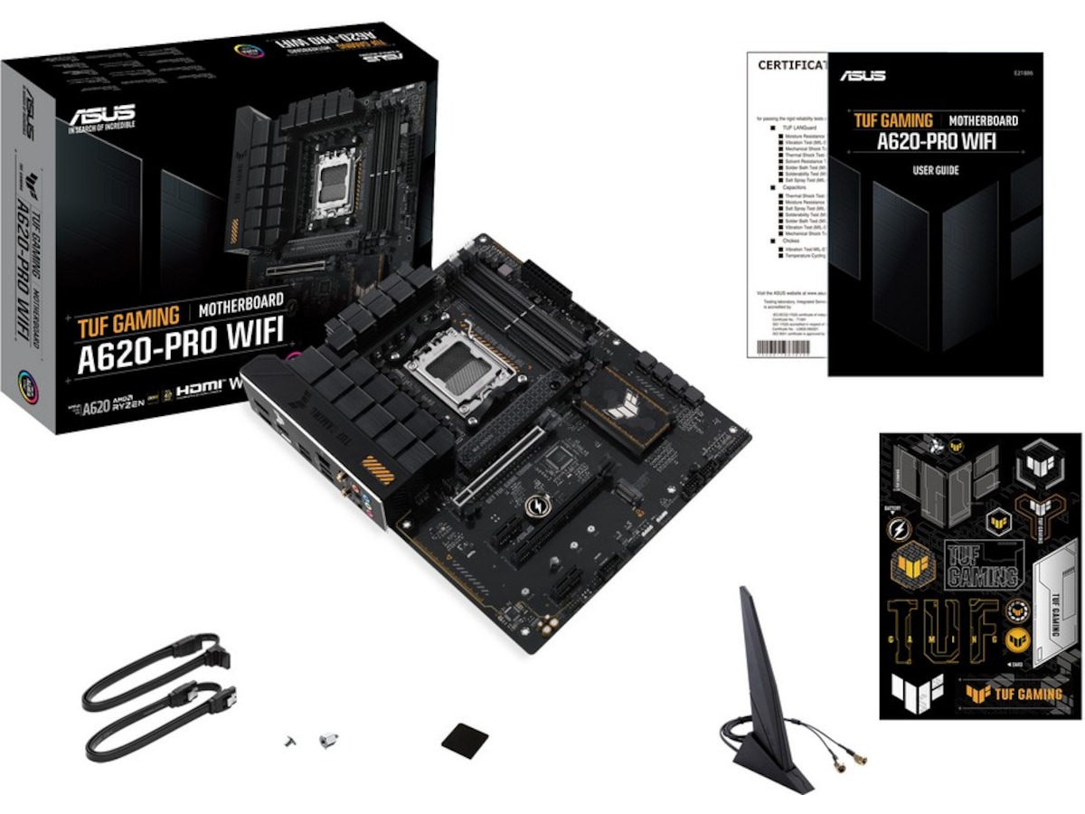ASUS TUF GAMING A620-PRO WIFI Moderkort -B-Grade Demo moderkort