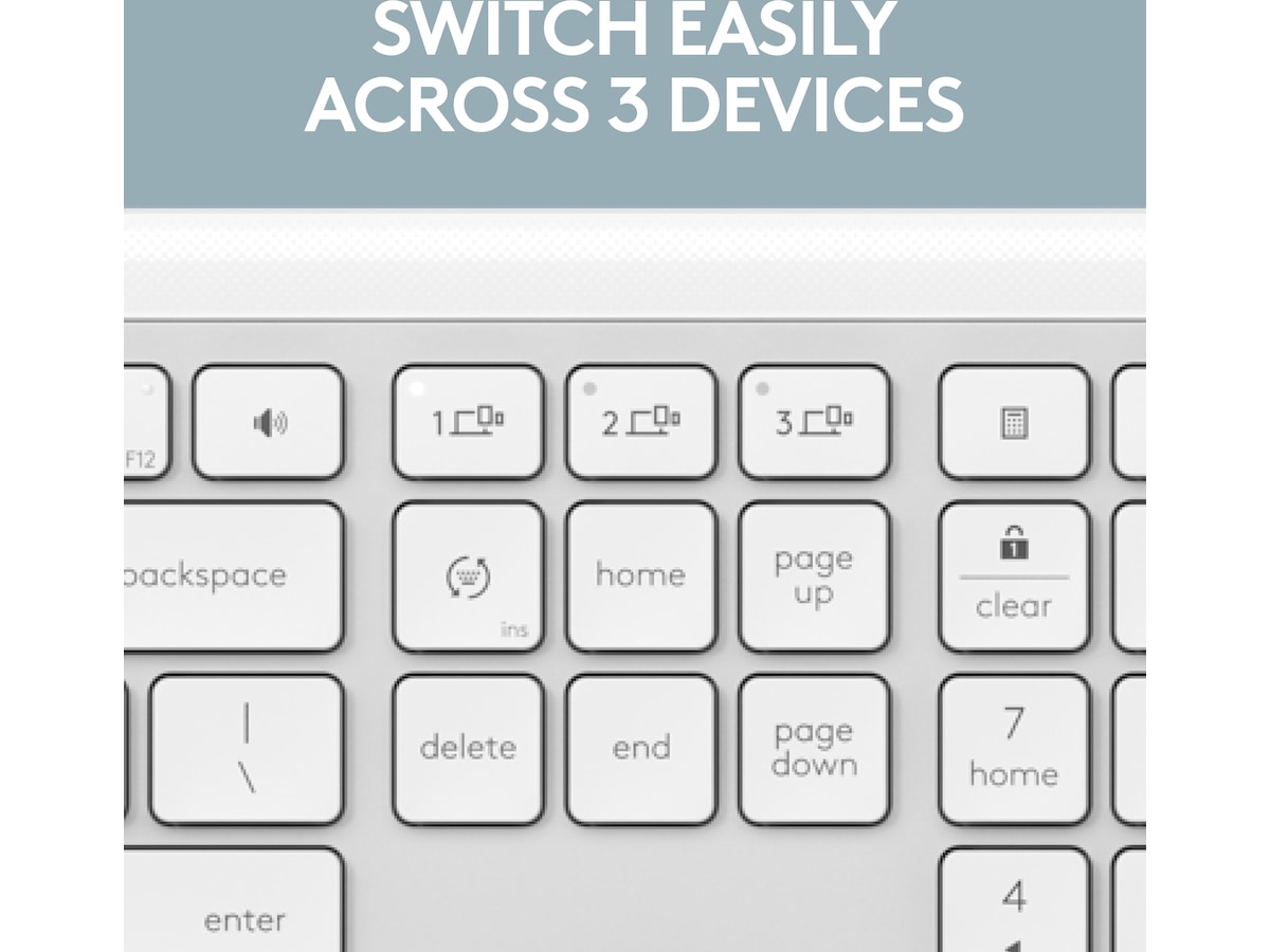 Logitech Signature Slim Combo MK950 (off-white) Mus & tangentbord -combo-paket